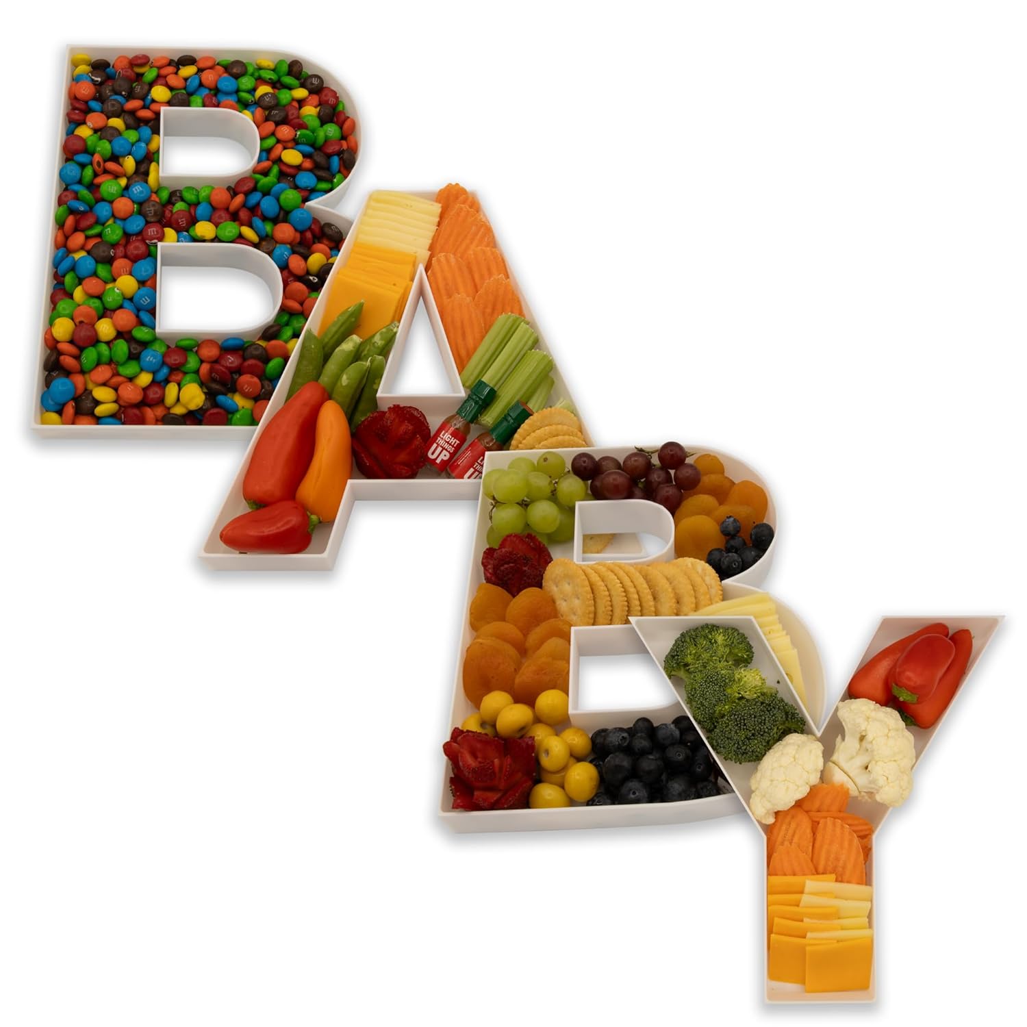 Baby Food Organizer - Food Fillable Letters Shaped Sweets Flower