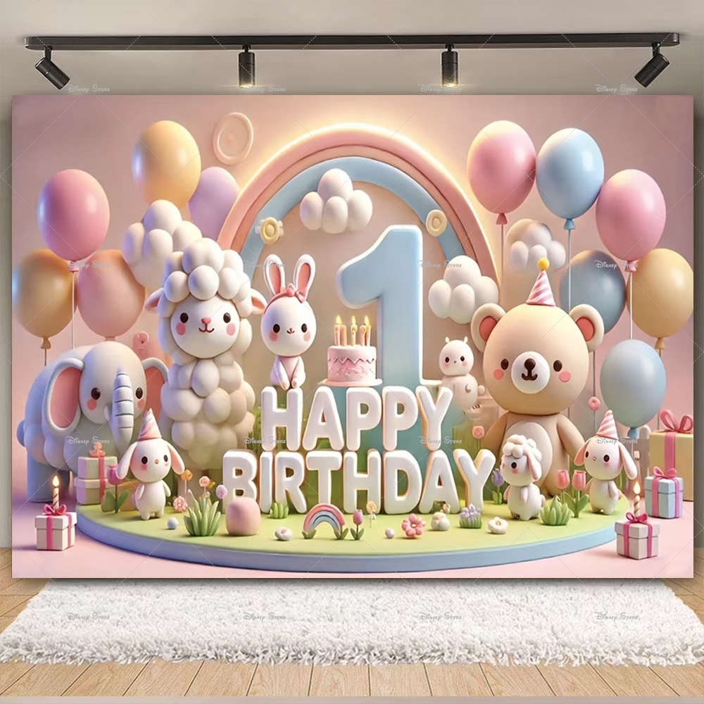Baby Food Newborn - Newborn 1st Birthday Background Colorful Rainbow