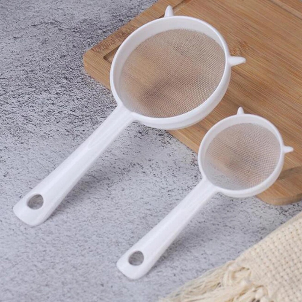Baby Food Strainer - Kitchen Handheld Plastic Sieve Tea Strainer