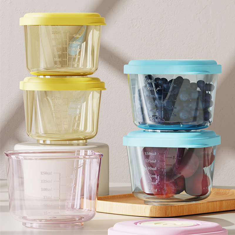 Baby Food Organizer - 6 Pcs Baby Food Storage Containers