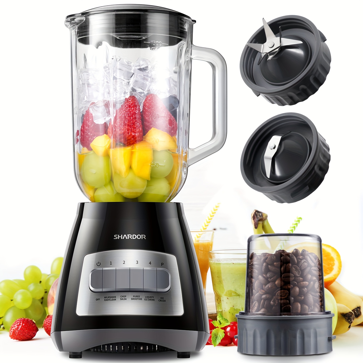 Baby Food Grinder - Smoothie Blender with 52 oz Glass