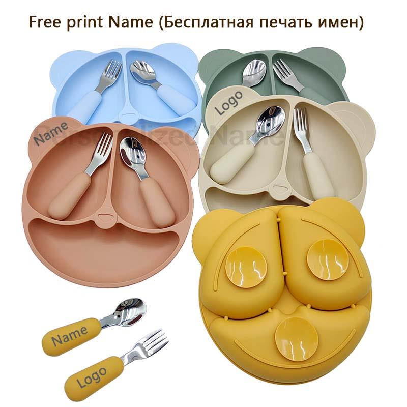 Silicone Suction Bowl - Baby Silicone Sucker Bowl Children's Dishes