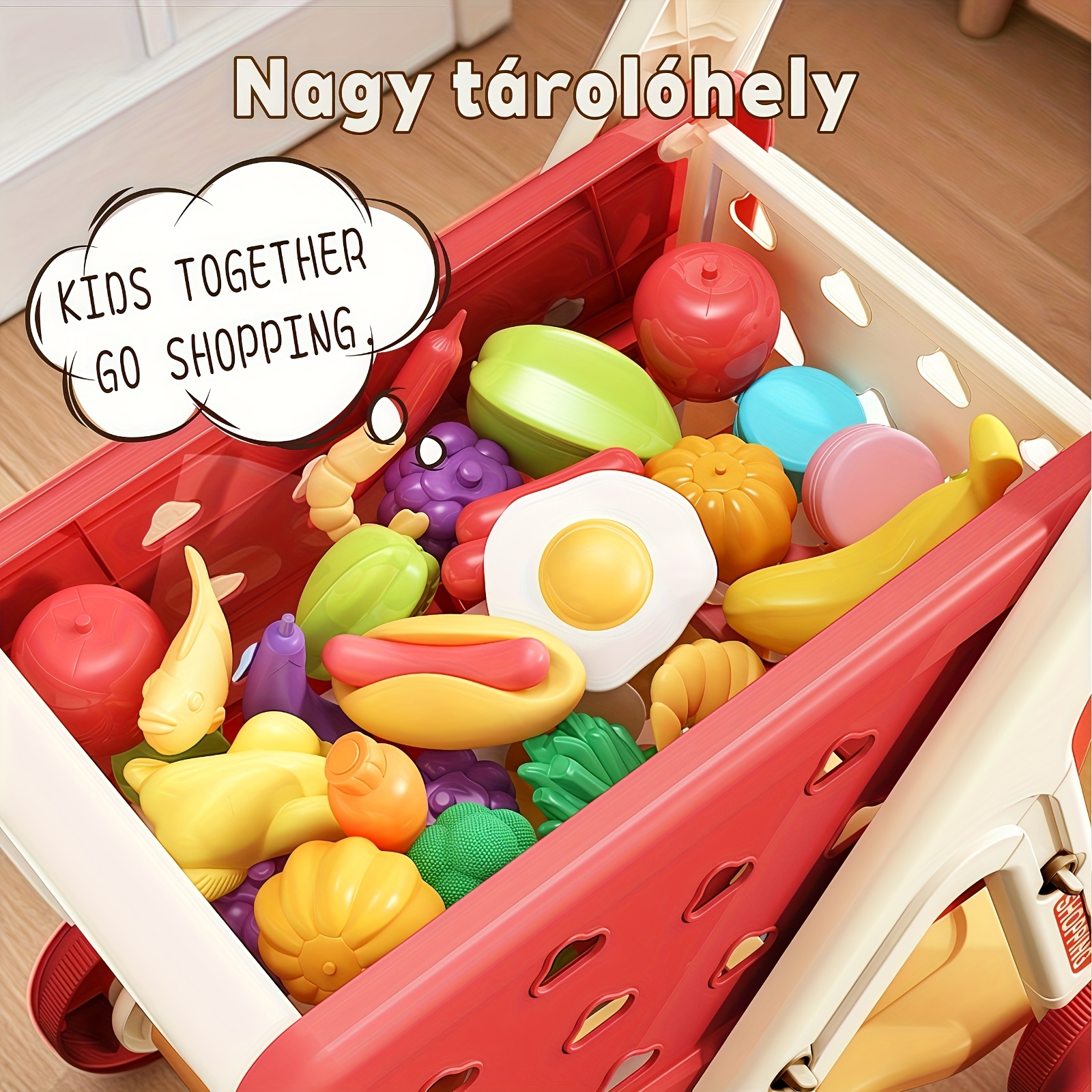 Kids Simulation Shopping Cart  - Baby Food Cooking Set ulasan dan harga