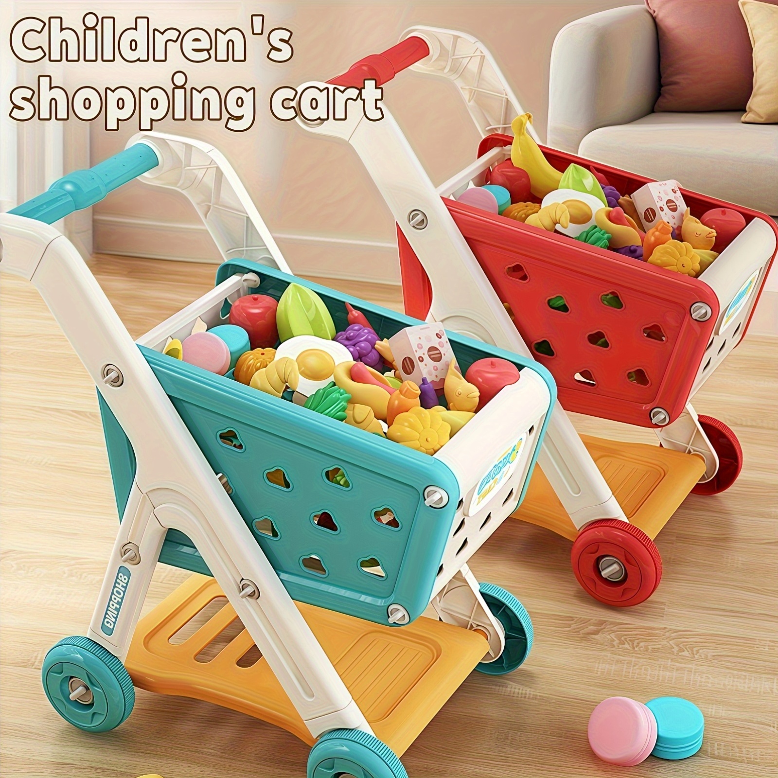 Kids Simulation Shopping Cart  - Baby Food Cooking Set ulasan dan harga