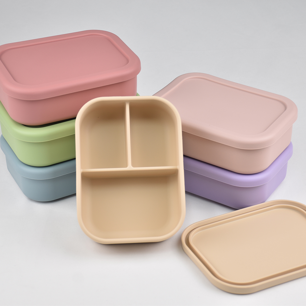 3-Compartment Food Grade Silic - Baby Food Organizer ulasan dan harga