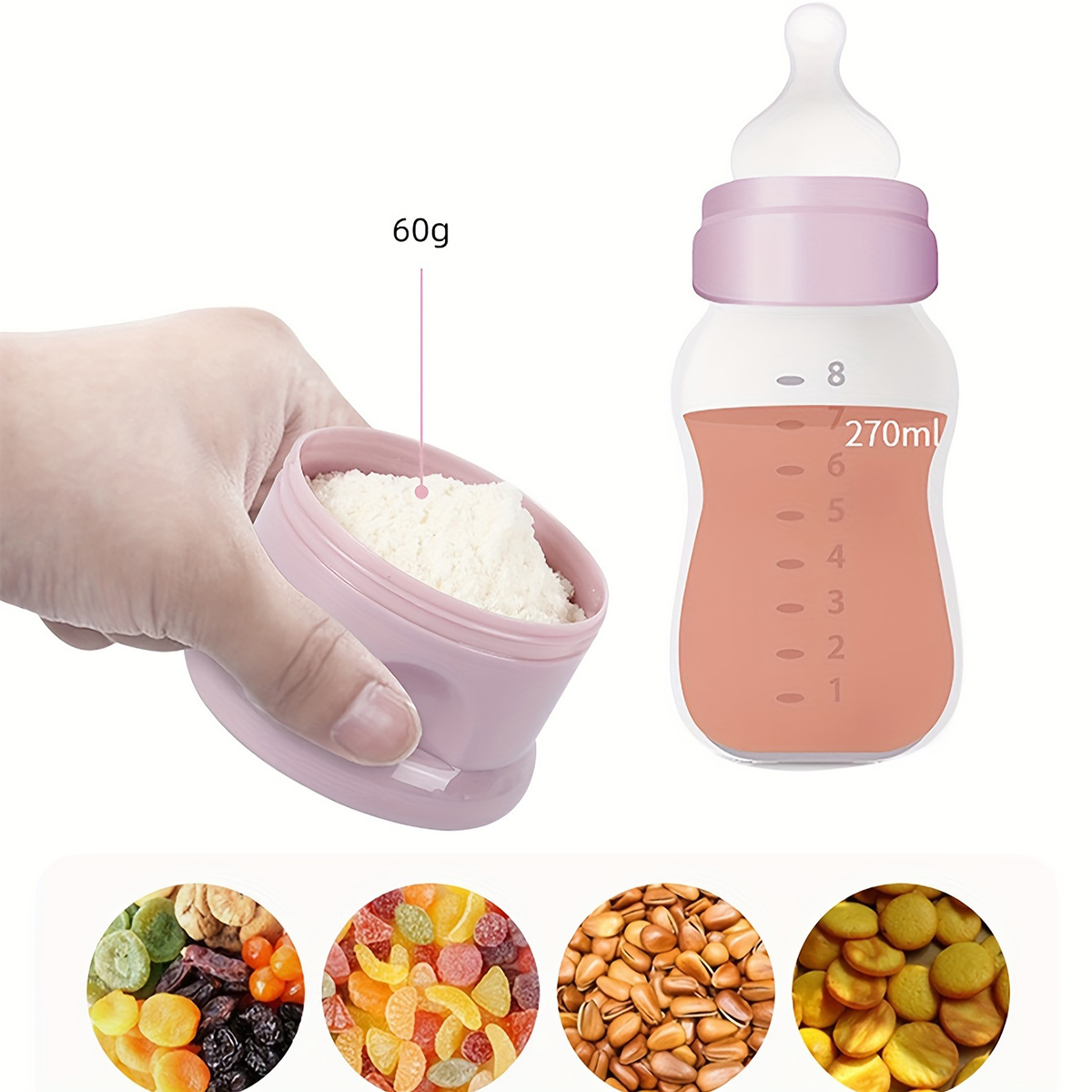 Large Capacity Baby Milk Powde - Baby Food Organizer ulasan dan harga