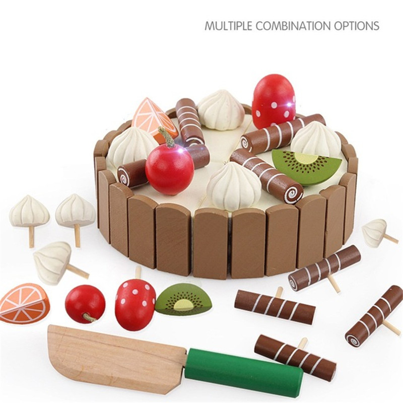 Wooden Children Kitchen Toys P - Baby Food Cooking Set ulasan dan harga