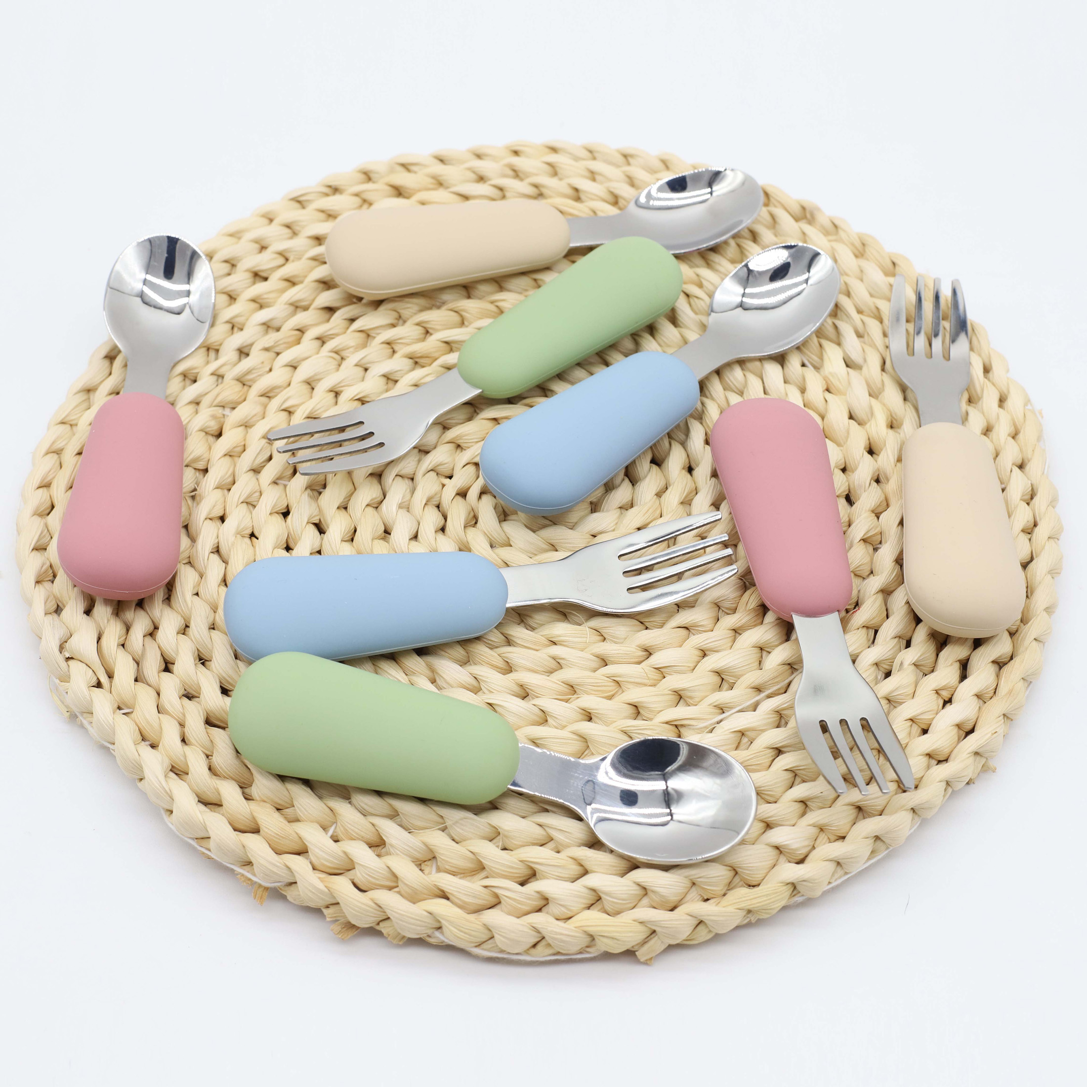 Silicone stainless steel spoon - Baby Food Guide ulasan dan harga