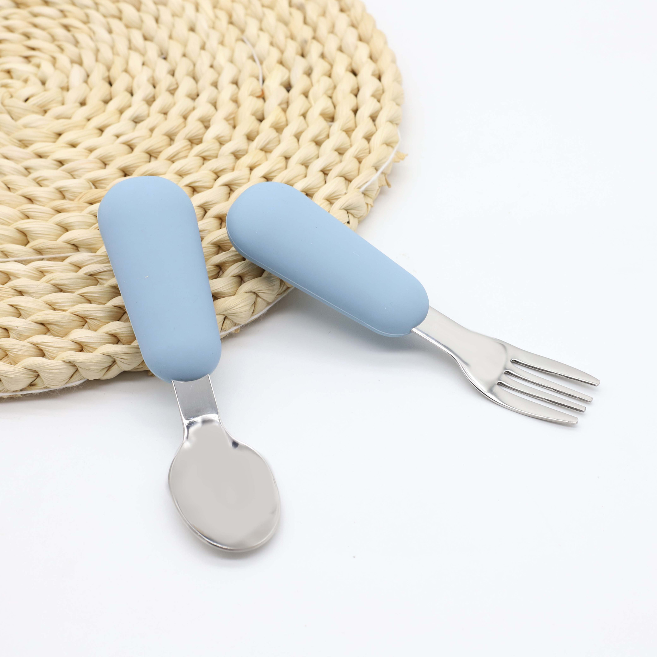 Silicone stainless steel spoon - Baby Food Guide ulasan dan harga