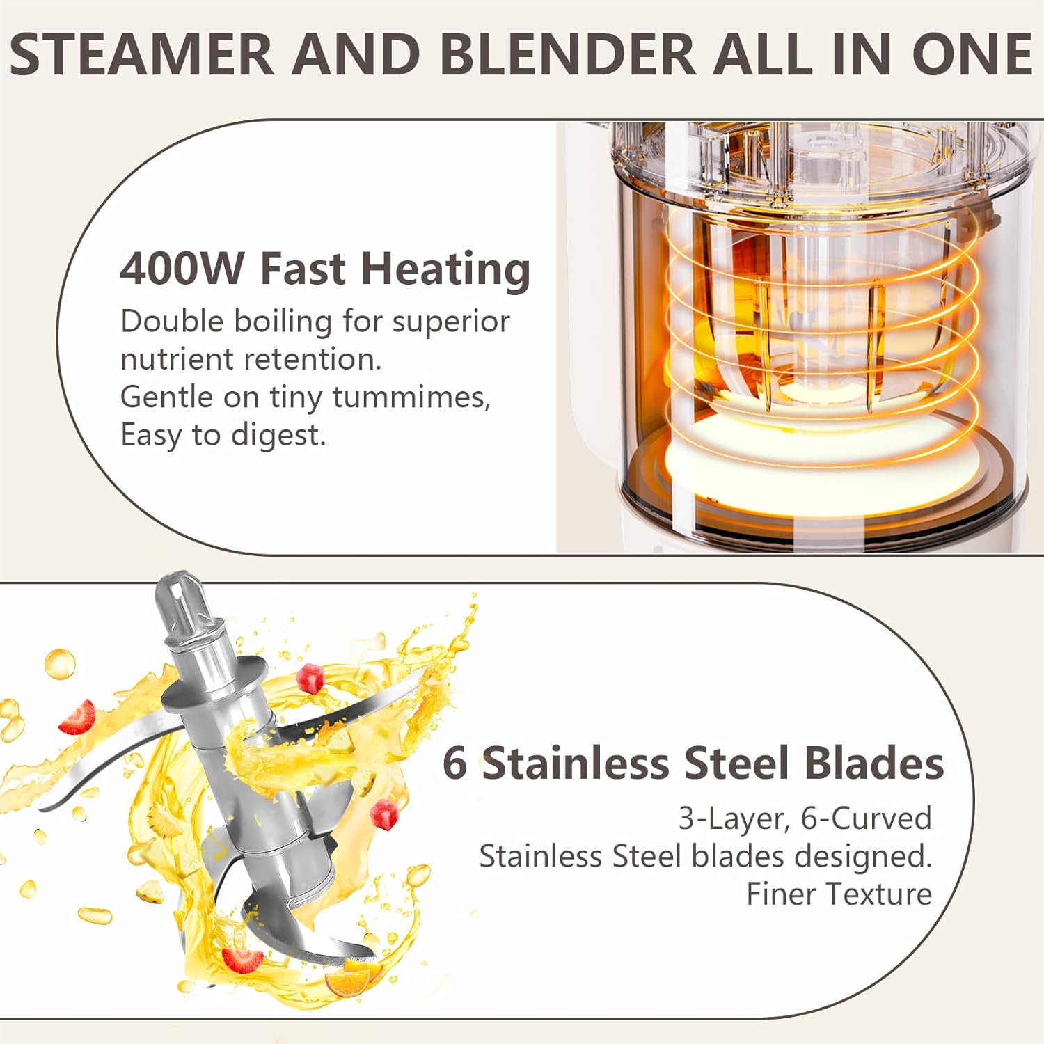 9-in-1 Baby Food Maker: Glass  - Baby Food Maker And Steamer ulasan dan harga