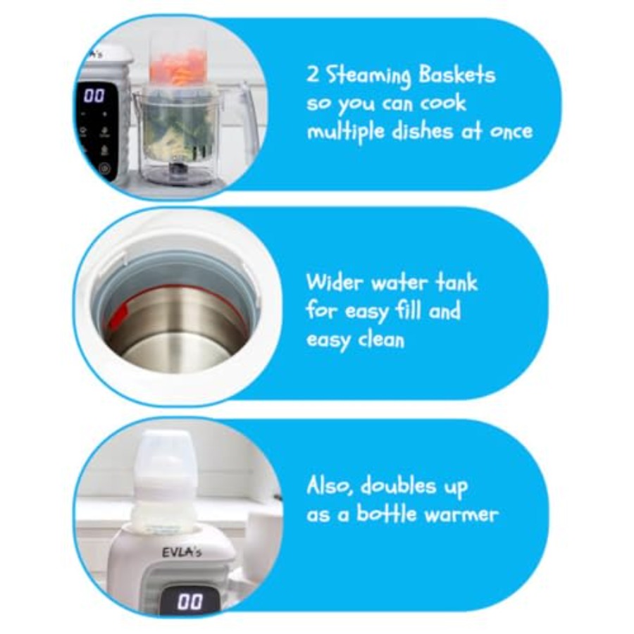 Double Baby Food Maker with 2  - Baby Food Maker And Steamer ulasan dan harga