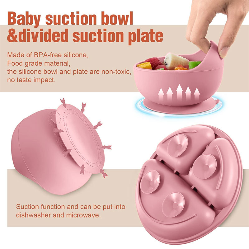 Children's silicone tableware  - Silicone Suction Bowl ulasan dan harga
