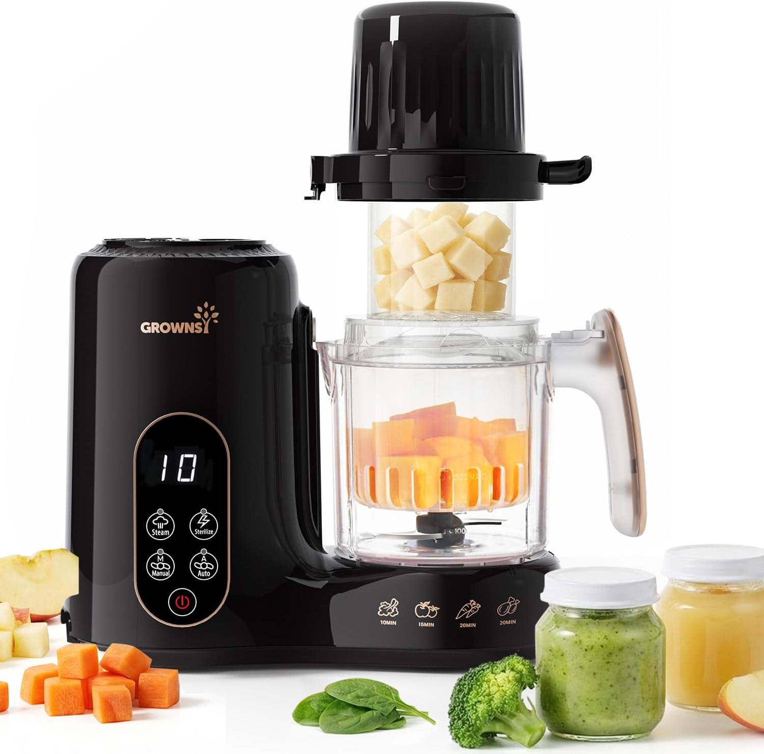 Baby Food Maker with Dual-Laye - Baby Food Maker And Steamer ulasan dan harga