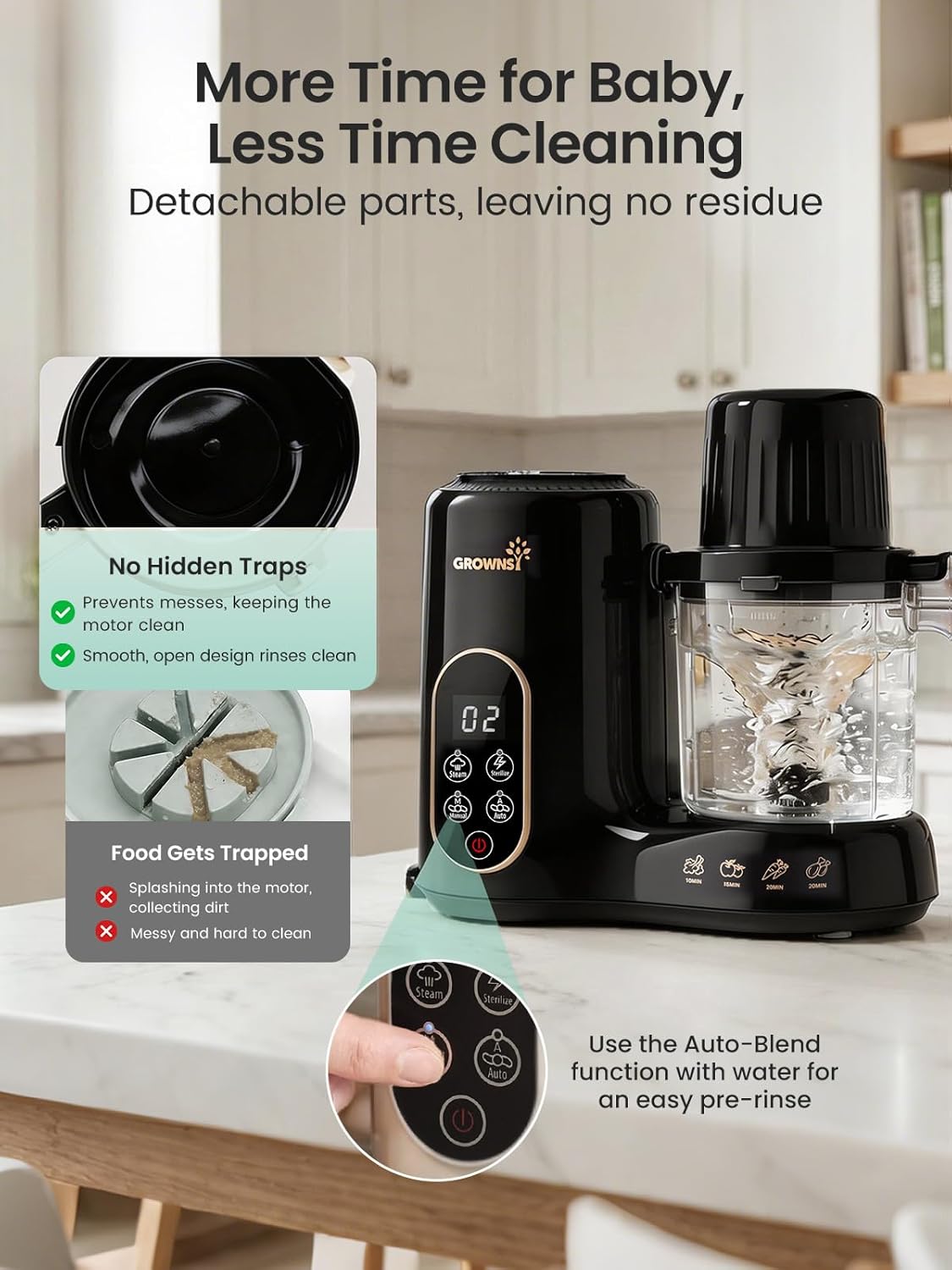 Baby Food Maker with Dual-Laye - Baby Food Maker And Steamer ulasan dan harga