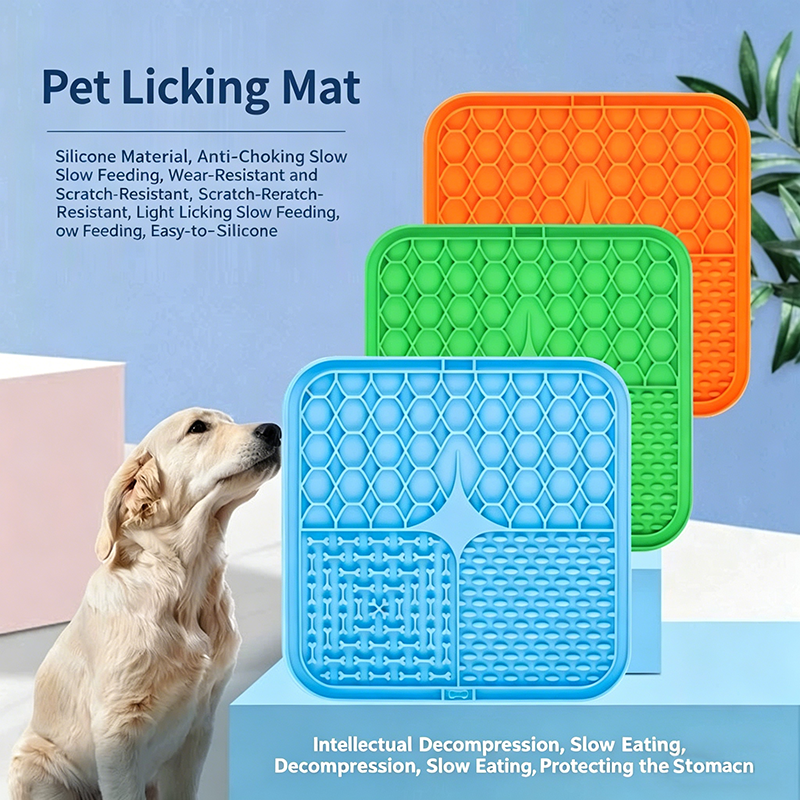 Silicone Pet Licking Mat With  - Silicone Suction Bowl ulasan dan harga