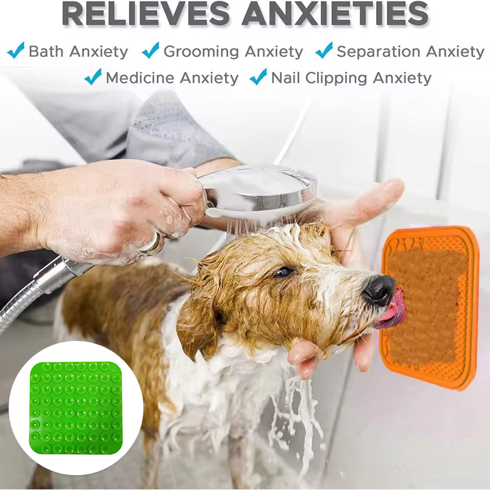 Silicone Pet Licking Mat With  - Silicone Suction Bowl ulasan dan harga