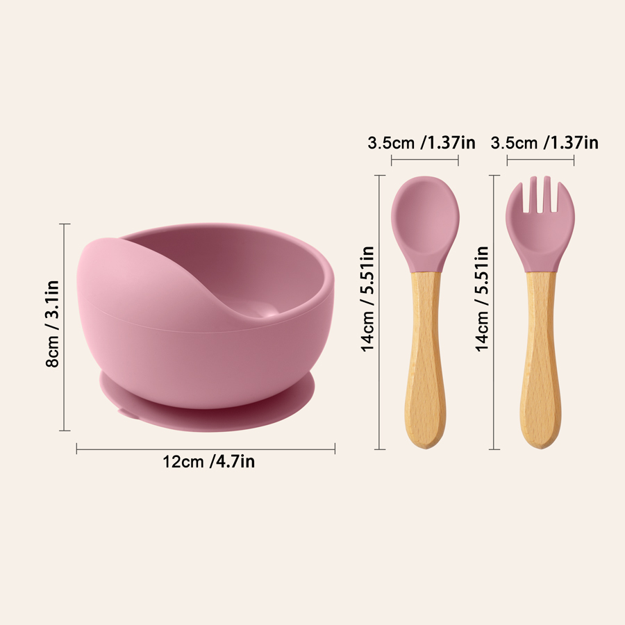 Mamaplan 3PCS Baby Silicone Fe - Silicone Suction Bowl ulasan dan harga