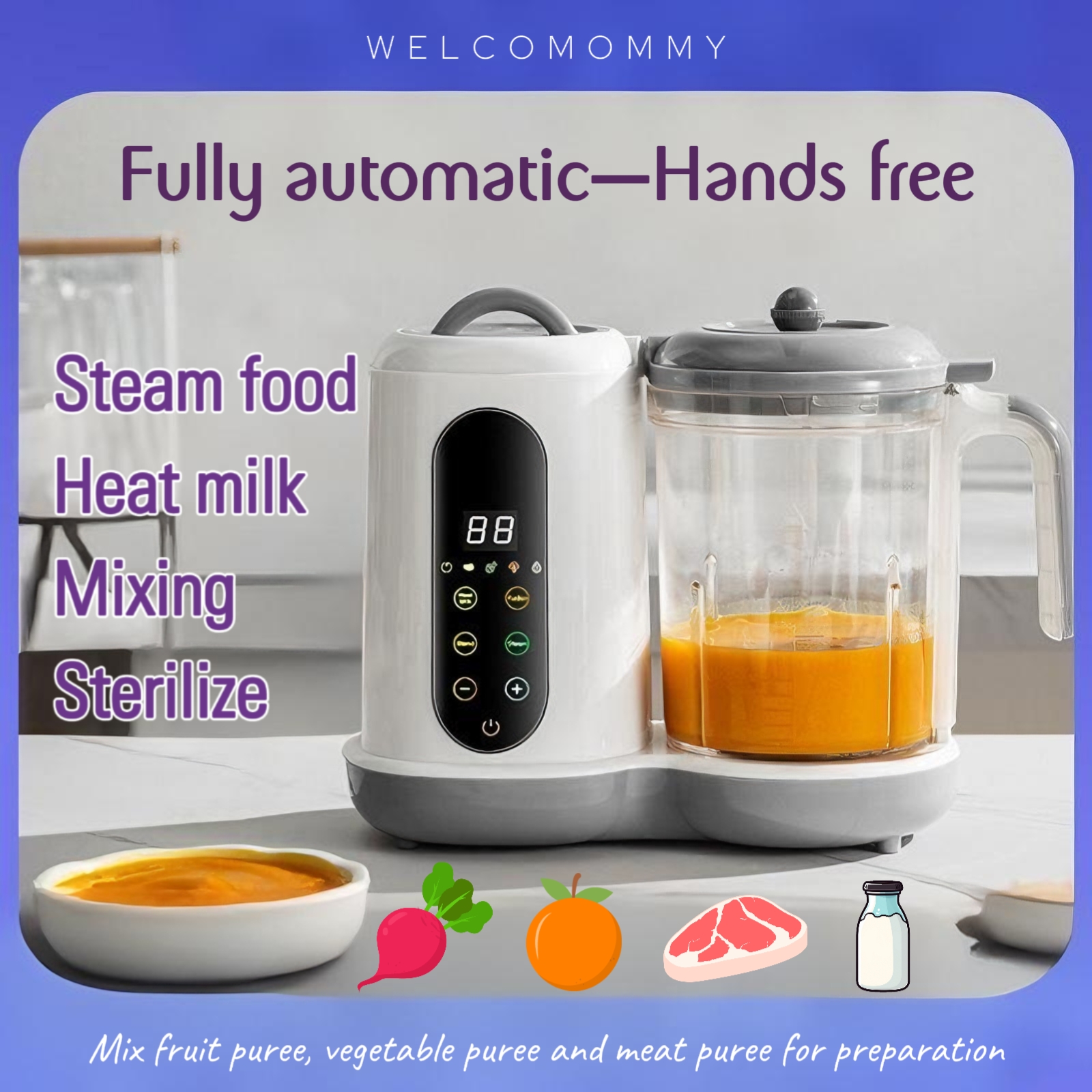 Multifunctional Baby Food Make - Baby Food Maker And Steamer ulasan dan harga