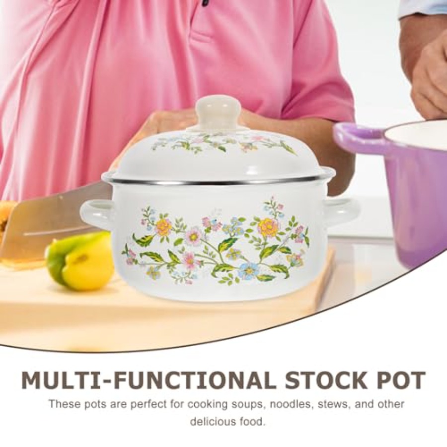 Mini Enamel Soup Pot Set 3-Pie - Baby Food Cooking Set ulasan dan harga