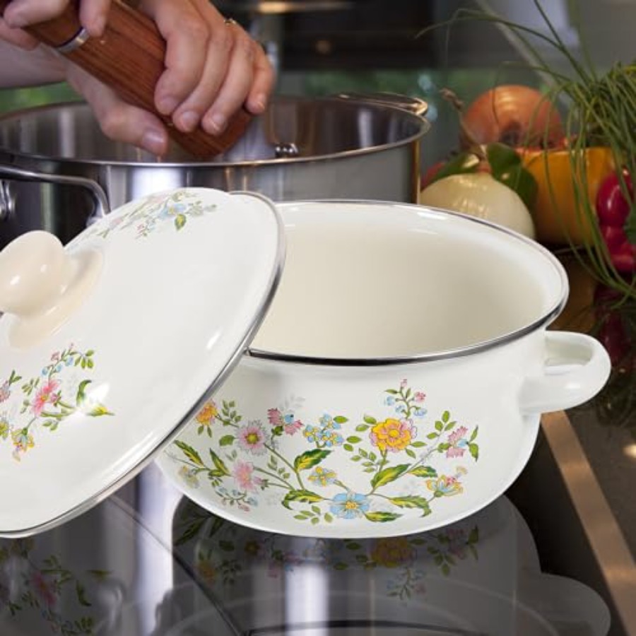 Mini Enamel Soup Pot Set 3-Pie - Baby Food Cooking Set ulasan dan harga