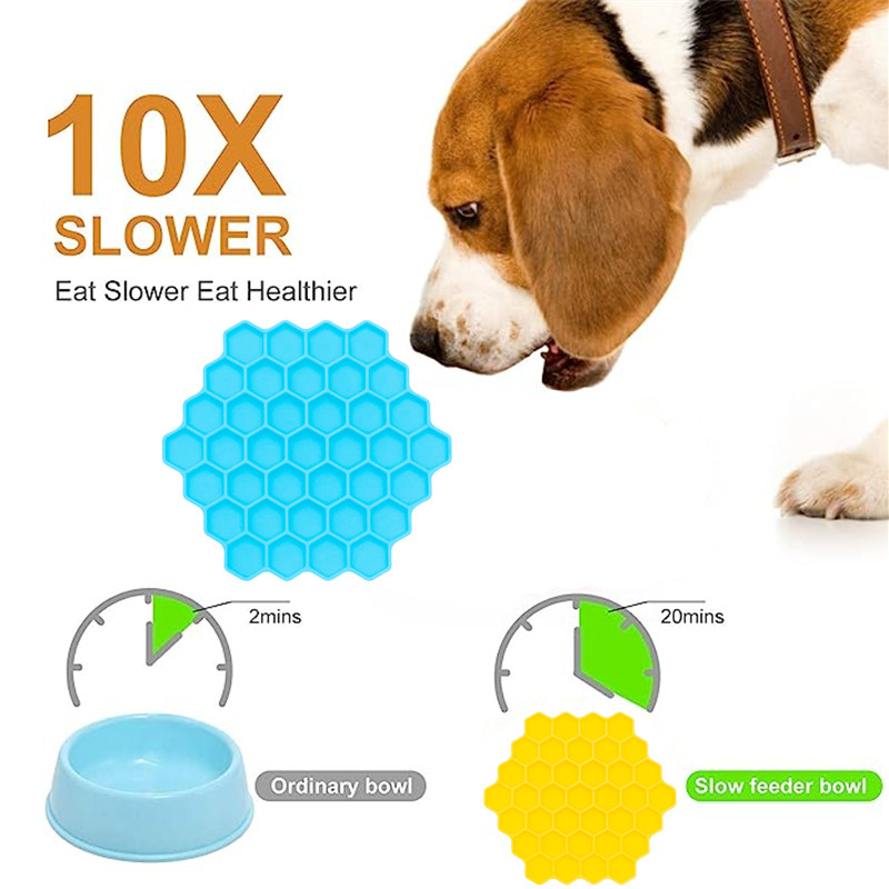 Pet Supplies Cat Honeycomb Fee - Silicone Suction Bowl ulasan dan harga