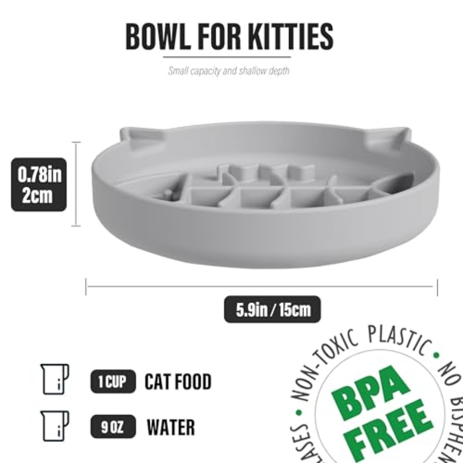 Silicone Cat Slow Feeder Bowl  - Silicone Suction Bowl ulasan dan harga