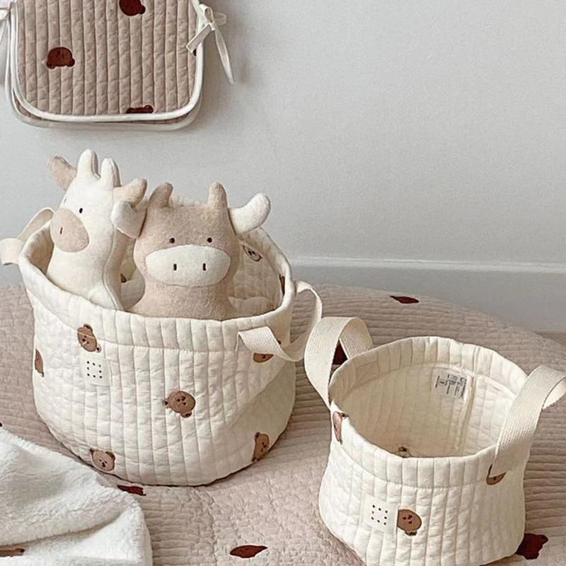 Cute Bear Embroidery Diaper Ba - Baby Food Organizer ulasan dan harga