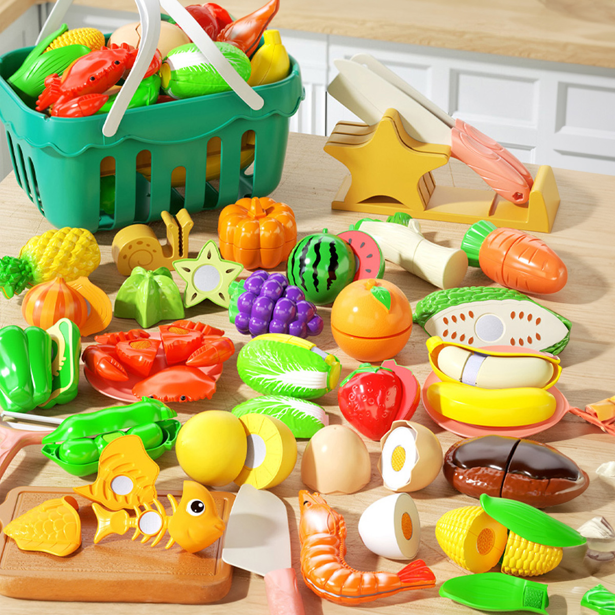 Cutting Play Food Toys Kitchen - Baby Food Cooking Set ulasan dan harga