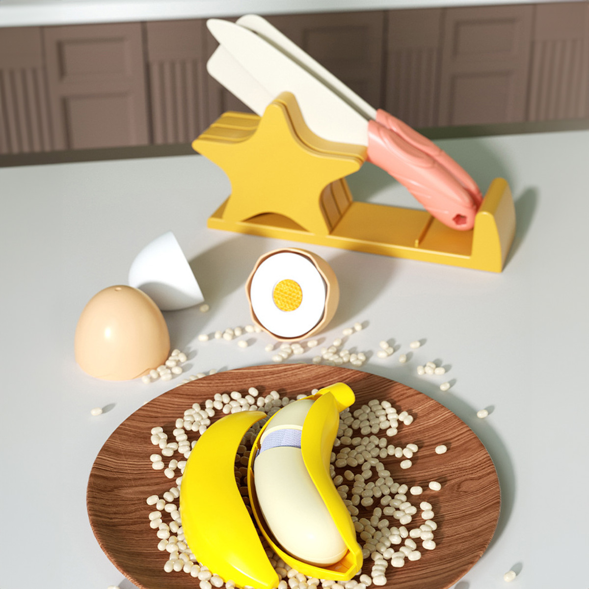 Cutting Play Food Toys Kitchen - Baby Food Cooking Set ulasan dan harga