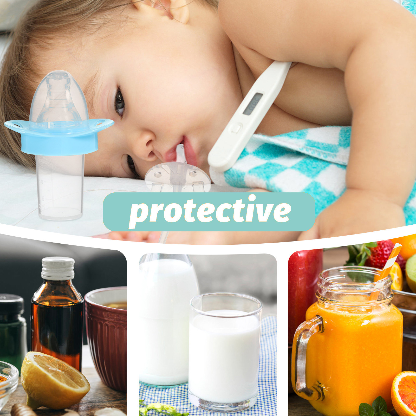 2pcs Baby Medicine Dispenser N - Baby Food Newborn ulasan dan harga