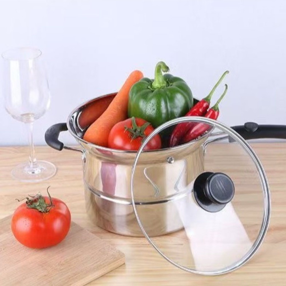 4pcs Stainless Steel Fryer Pot - Baby Food Strainer ulasan dan harga