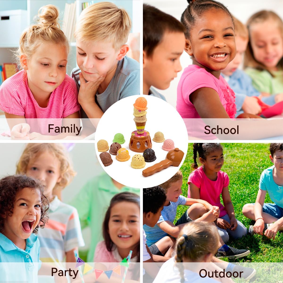Children's Ice Cream Stacking  - Baby Food Cooking Set ulasan dan harga