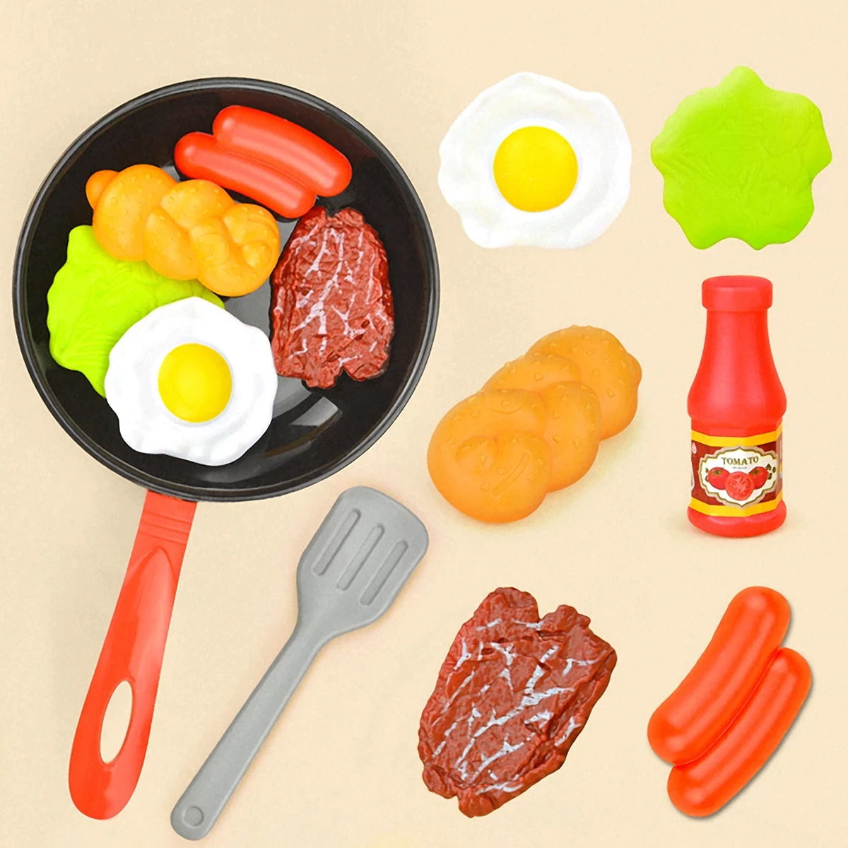 8PCS Kitchen Food Toys for Kid - Baby Food Cooking Set ulasan dan harga
