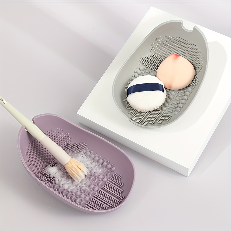 1 new makeup brush cleaning si - Silicone Suction Bowl ulasan dan harga