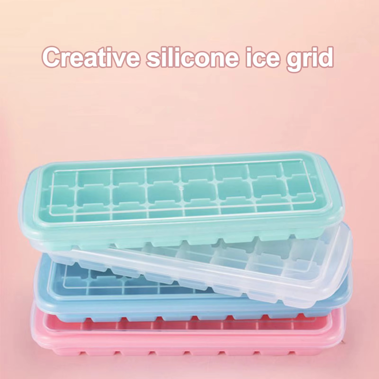 Silicone Ice Cubes Tray with L - Baby Food For 1 Year Old ulasan dan harga