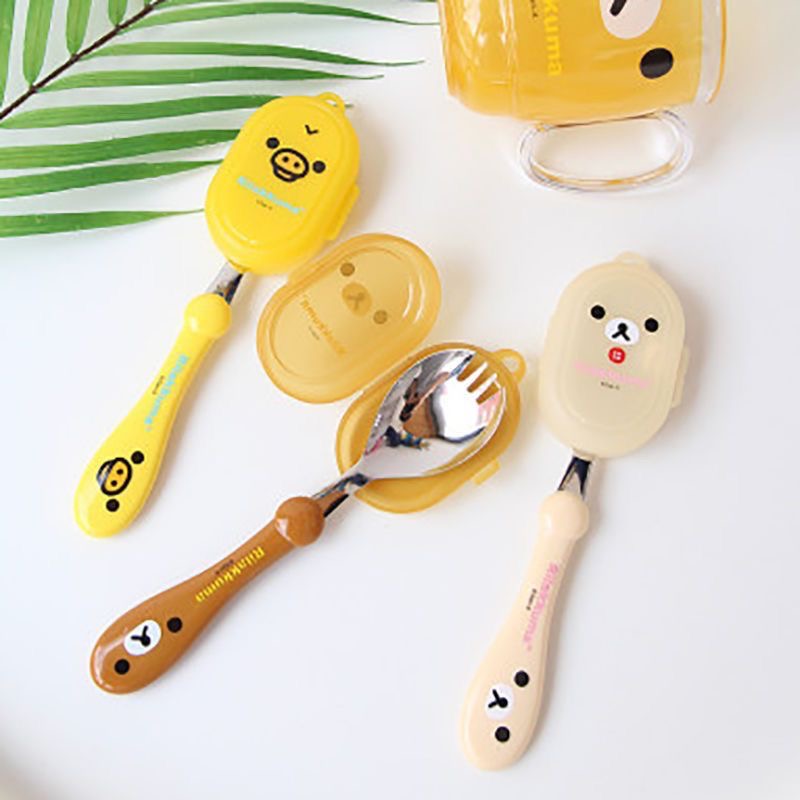Rilakkuma Spoon Fork Integrate - Baby Food For 1 Year Old ulasan dan harga