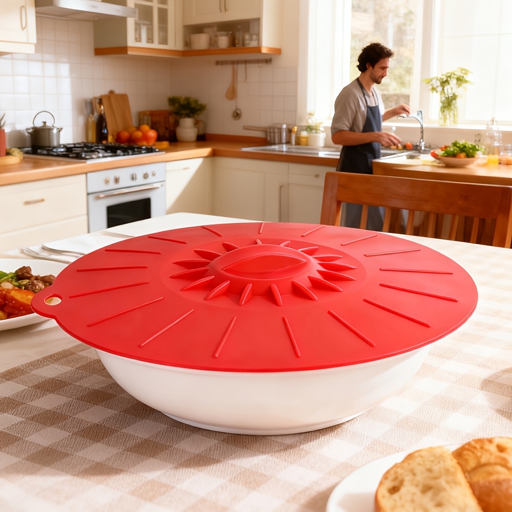 5-Piece Silicone Lids, Heat-Re - Silicone Suction Bowl ulasan dan harga