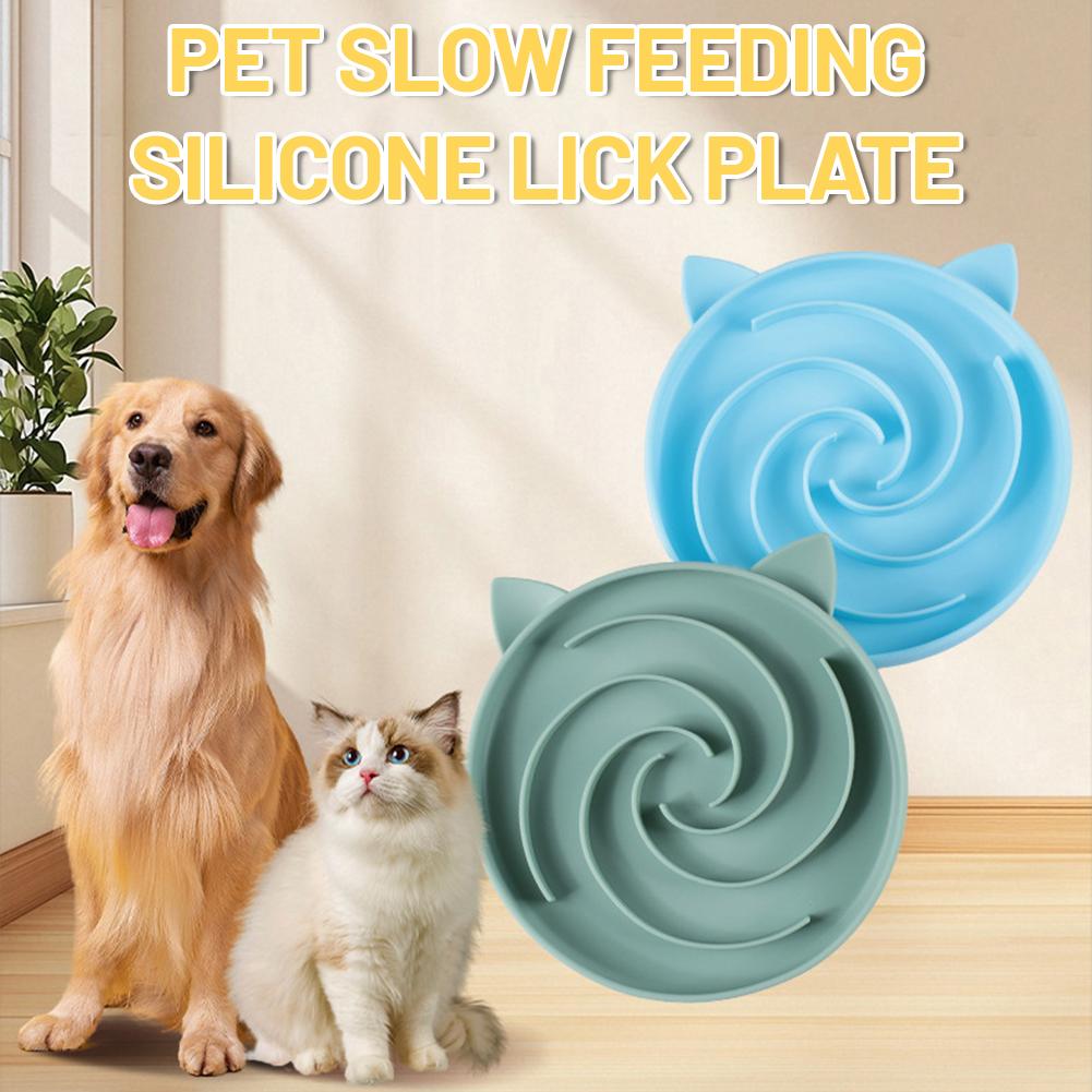 Cute Pet Slow Feeder Bowl Prev - Silicone Suction Bowl ulasan dan harga