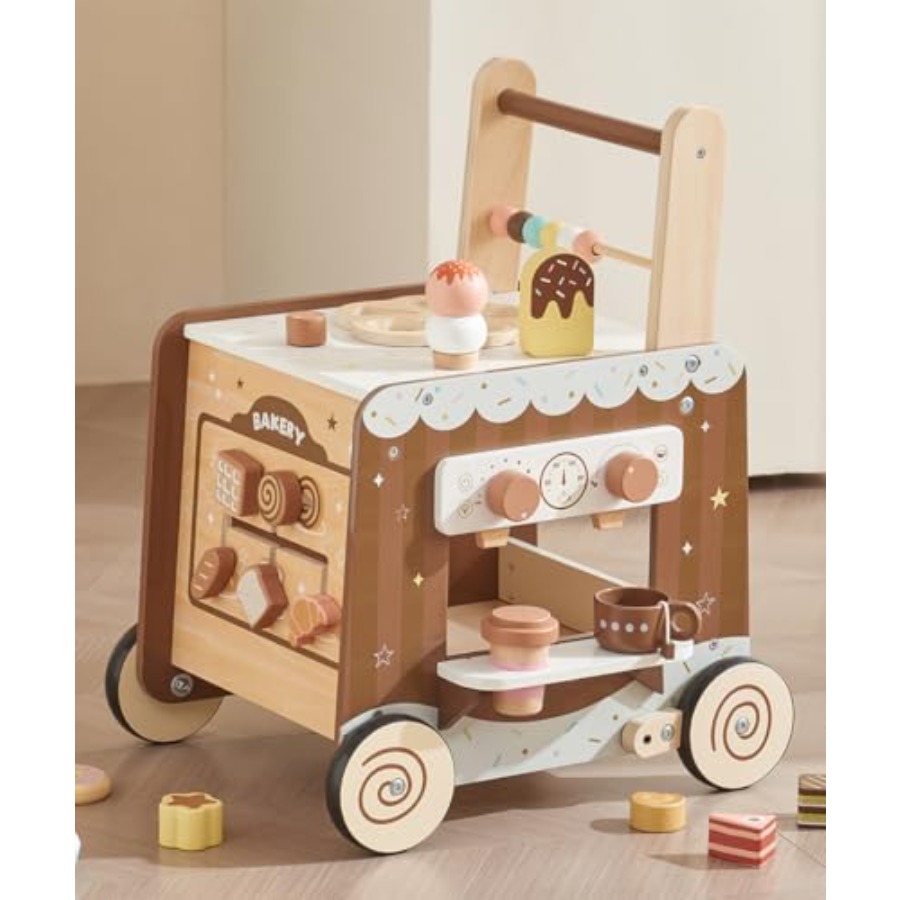 Montessori wooden baby walker  - Baby Food For 1 Year Old ulasan dan harga