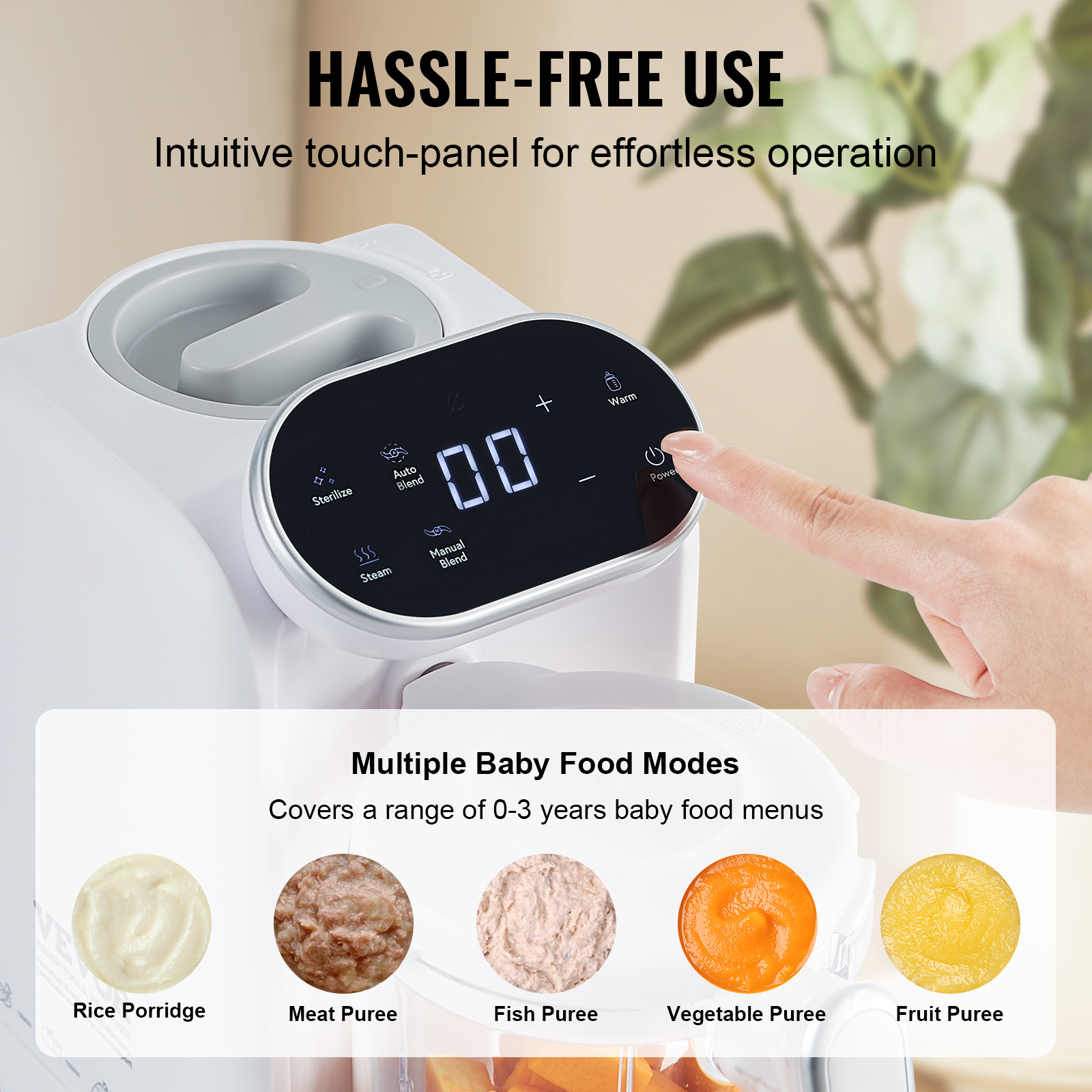 Baby Food Maker 430W with 750  - Baby Food Maker And Steamer ulasan dan harga
