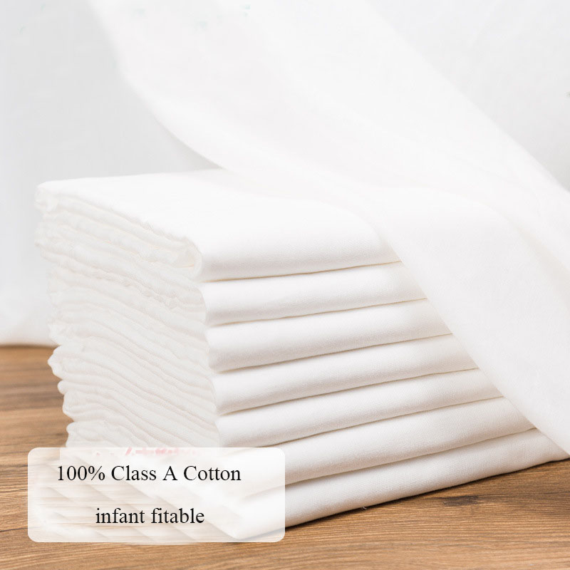 100x145cm Pure 100% Cotton Whi - Baby Food For 1 Year Old ulasan dan harga