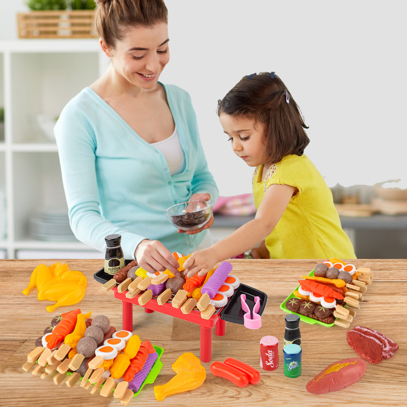 Baby Dress Up Kitchen Toys BBQ - Baby Food Cooking Set ulasan dan harga
