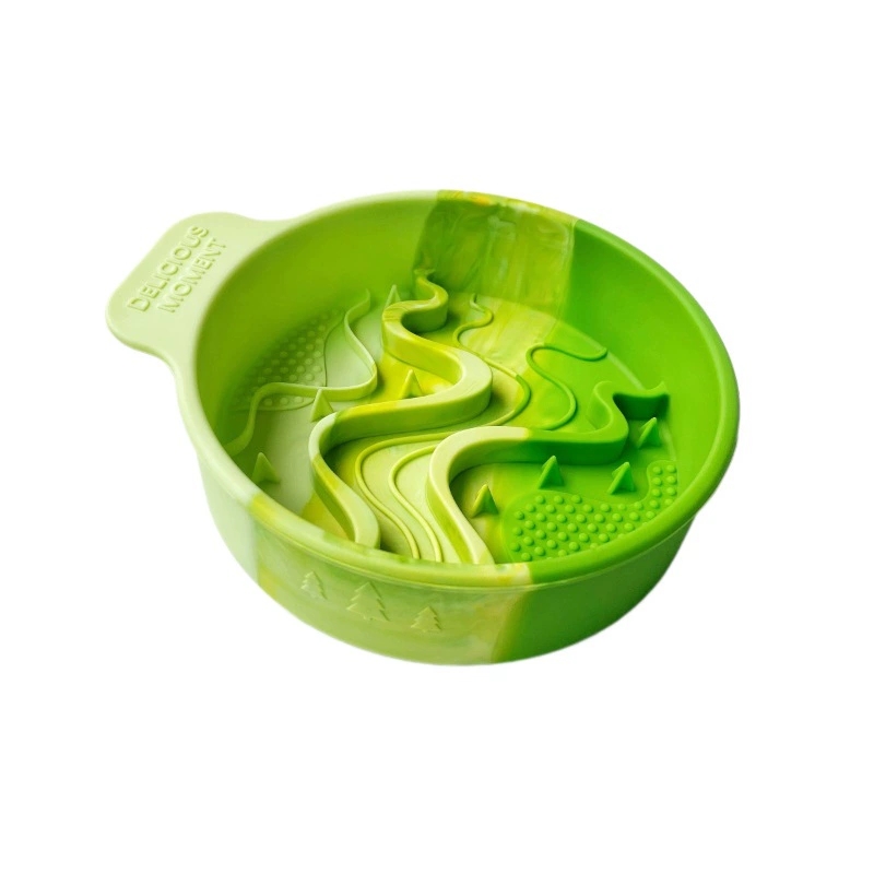 1pc silicone pet slow food bow - Silicone Suction Bowl ulasan dan harga